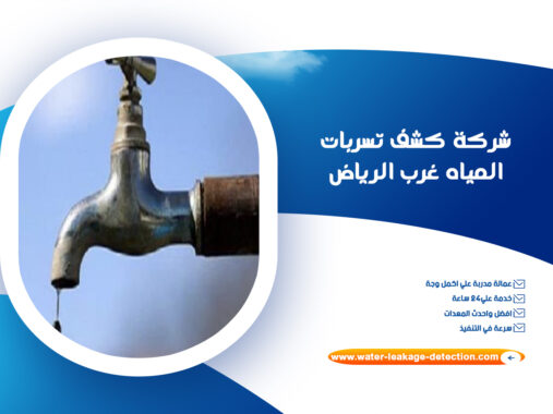 شركة كشف تسربات المياه غرب الرياض